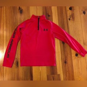 Under Armour quarter zip long sleeve heatgear size YSM